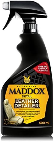 Maddox Detail - Kit Limpieza Cuero Coche | Mejor Limpiador De Piel Coche y Crema Reparadora | Tratamiento Renovador y Pr