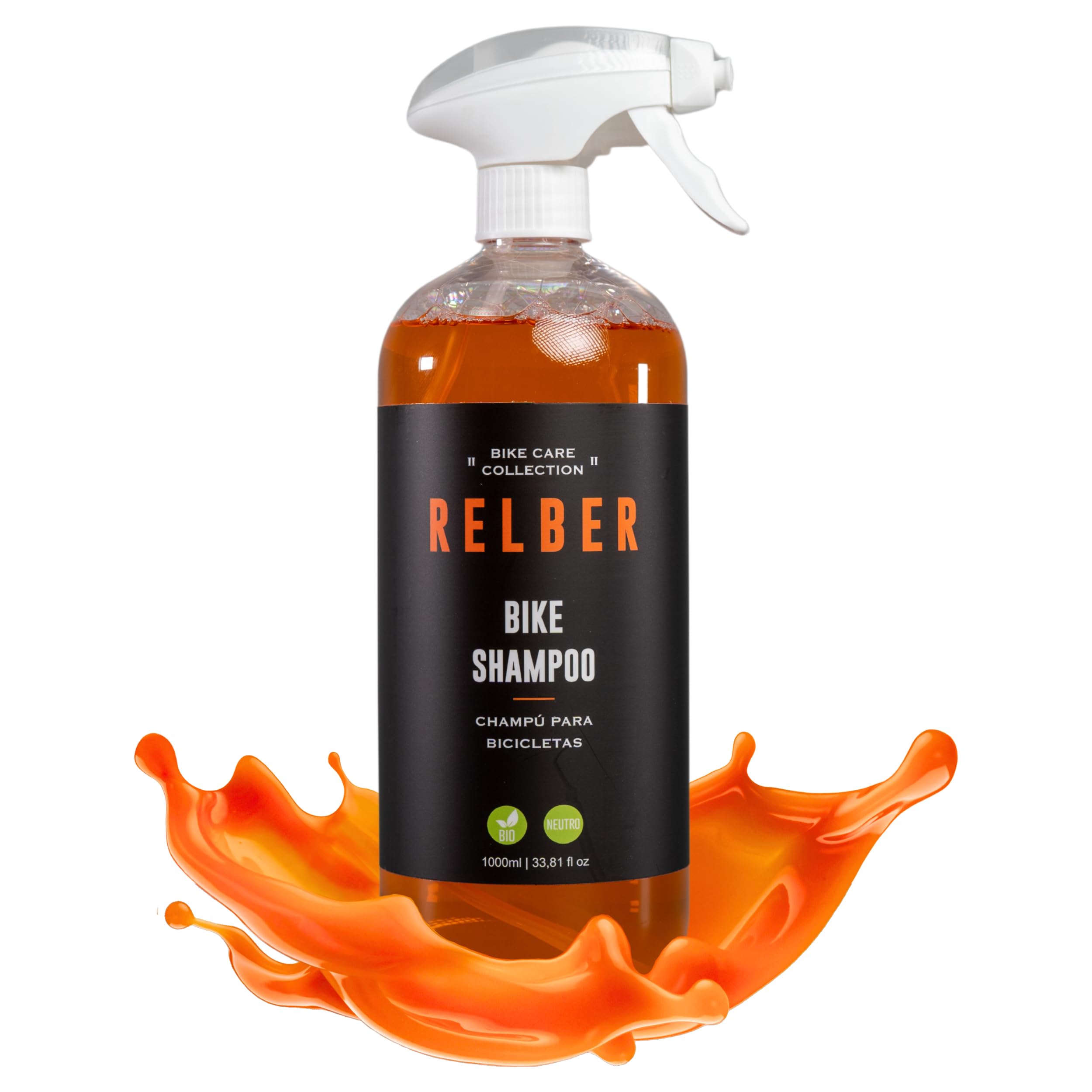 Relber - Champú para bicicletas biodegradable y neutro | Limpieza de bicicletas MTB o carretera | Espuma limpia biciclet